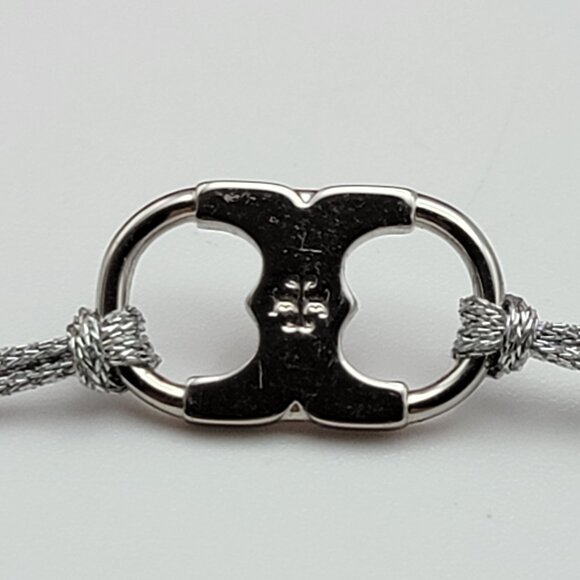 Tory Burch Embrace Ambition Bracelet Silver Adjustable Slider OS - Picture 4 of 5